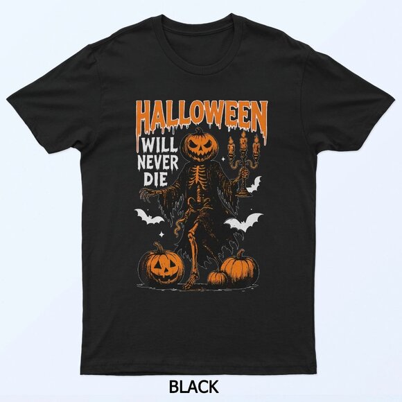 Tops - Halloween Creepy Fall Horror Graphic T-Shirt